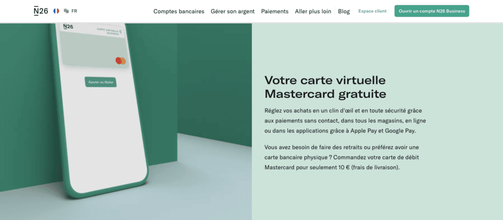 Code bienvenue N26