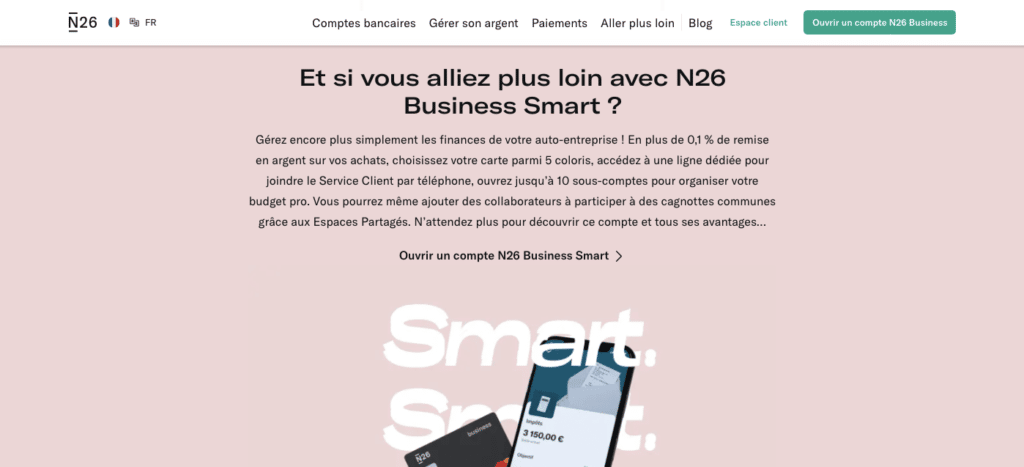 Quel avis N26 Business Smart ? 