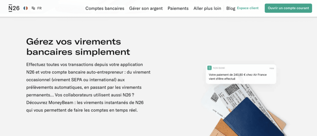 Quels services gratuits avec N26 Business ?