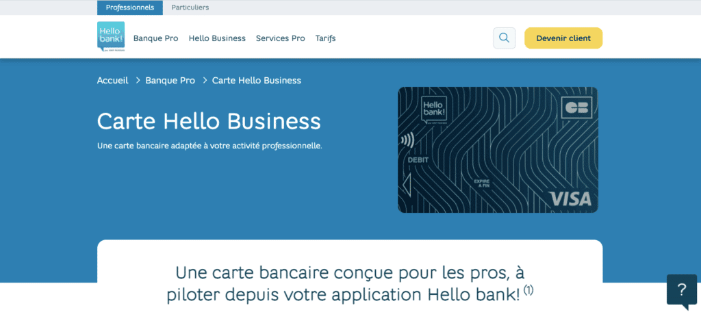 Quel avis Hello bank! Pro sur les moyens de paiement ?