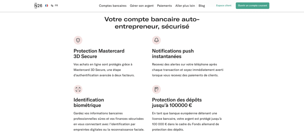 Notre avis sur le compte N26 Business Smart et la sécurité