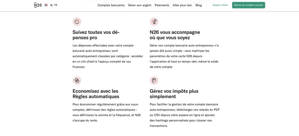 Quel avis sur N26 Business Smart sur la gestion de compte ?