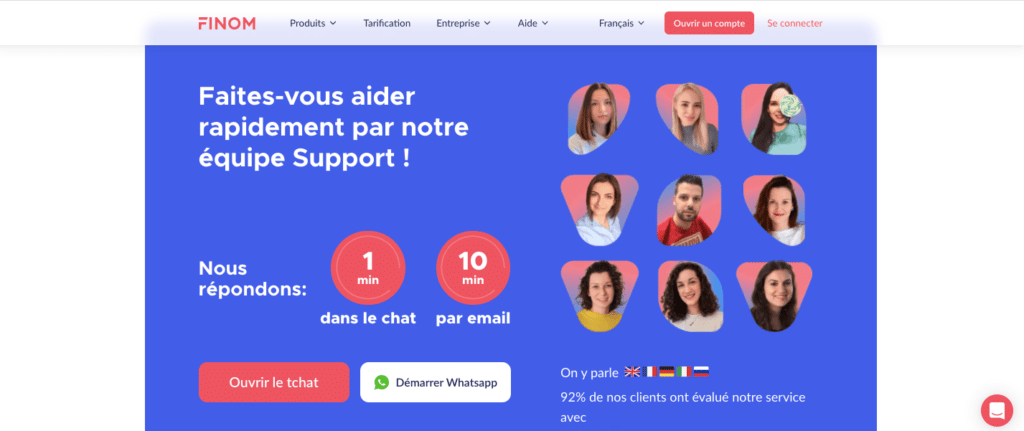 Quel avis Finom sur le service client ?