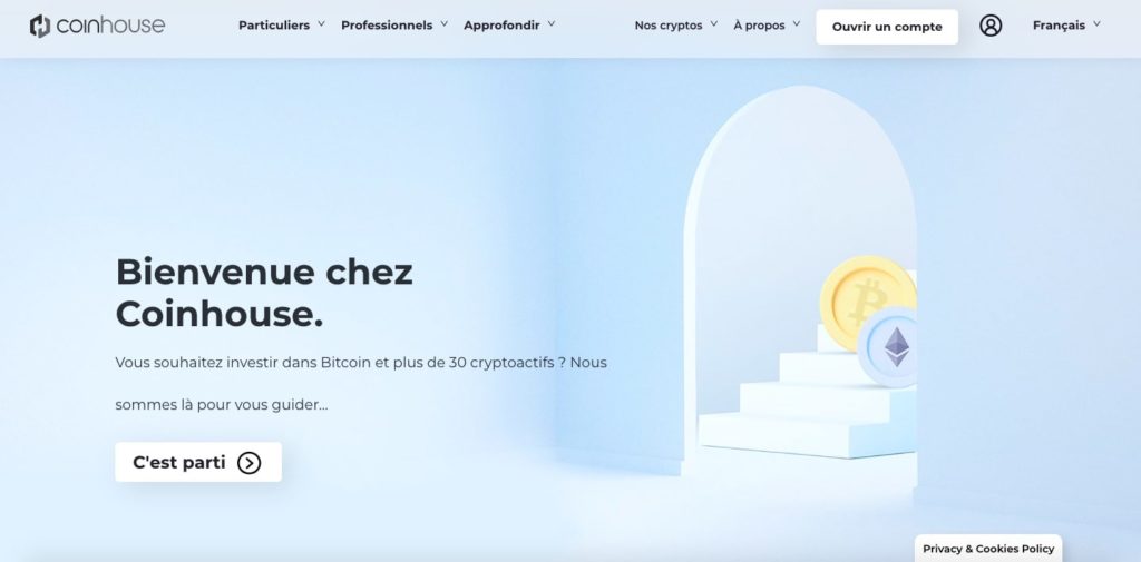 Plateforme cryptomonnaie Coinhouse