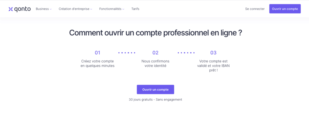 Délai d'ouverture de compte Qonto