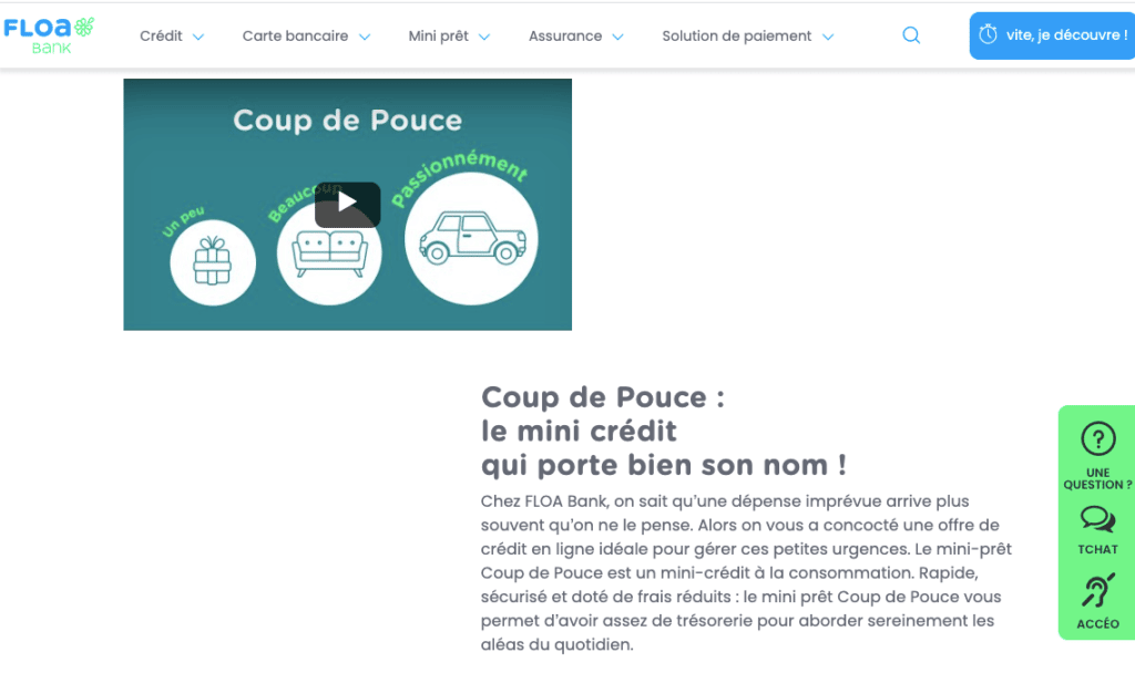 Quel avis sur le mini-crédit Coup de Pouce ?