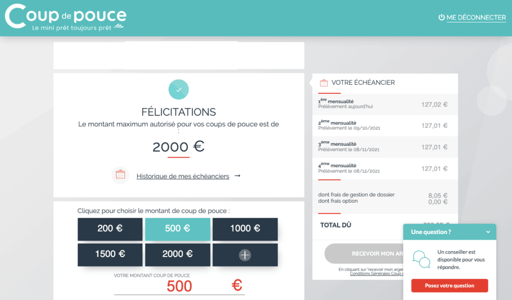 Quel avis Mon Coup de Pouce sur les tarifs ?