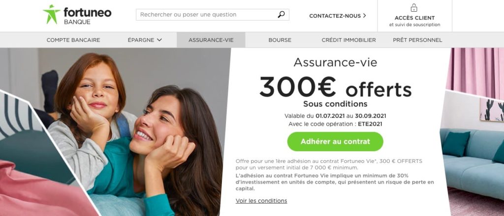assurance vie avis fortuneo
