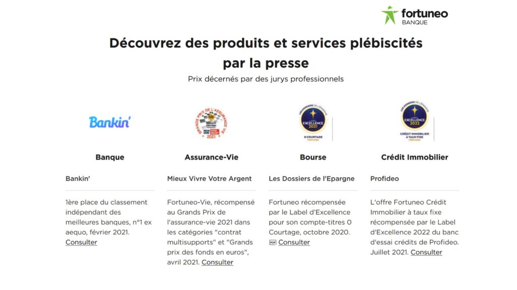 Quel est l'avis des clients Fortuneo ?