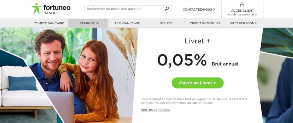 Livret épargne avis fortuneo