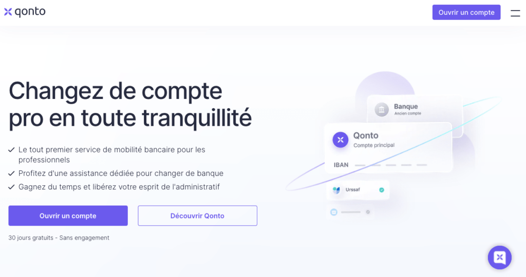 Avantages compte pro gestion dépense