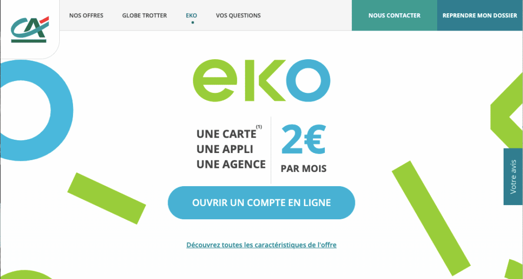 Credit Agricole avis compte bancaire eko