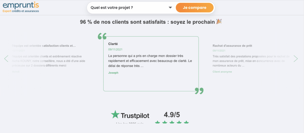 Empruntis avis clients