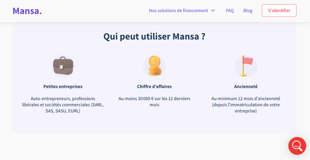 Avis Mansa conditions obtention