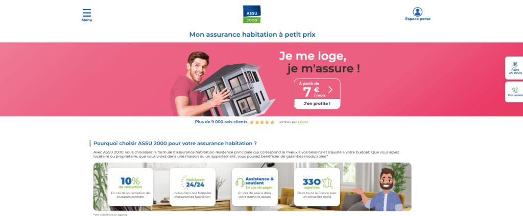 Assu 2000 avis assurance habitation