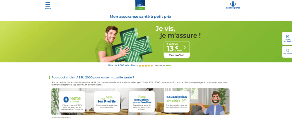 Assu 2000 avis assurance santé
