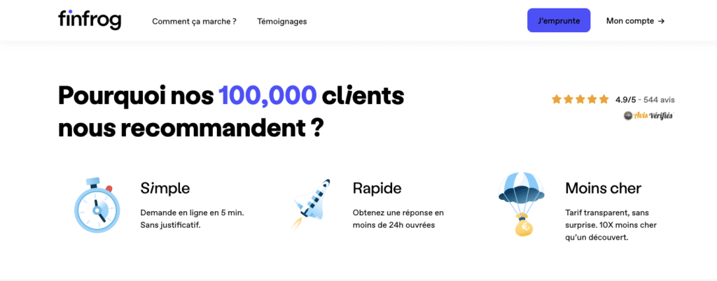 Avis clients Finfrog