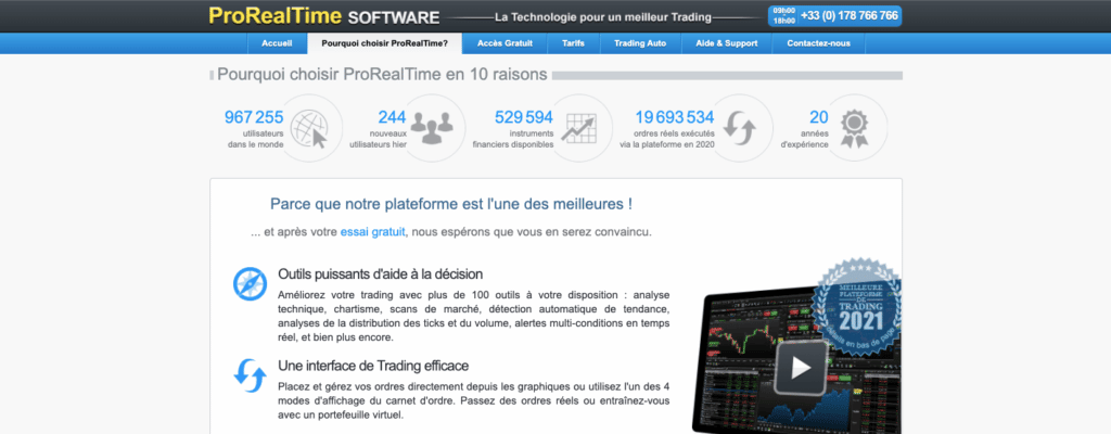 Avis clients ProRealTime