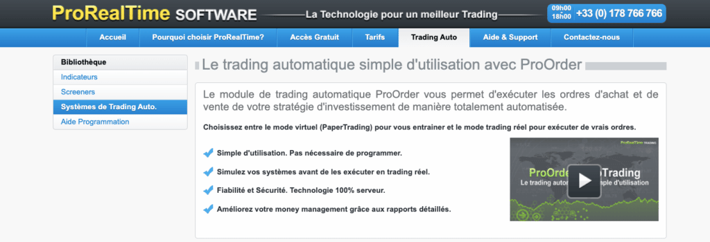 Ajouter marché ProRealTime