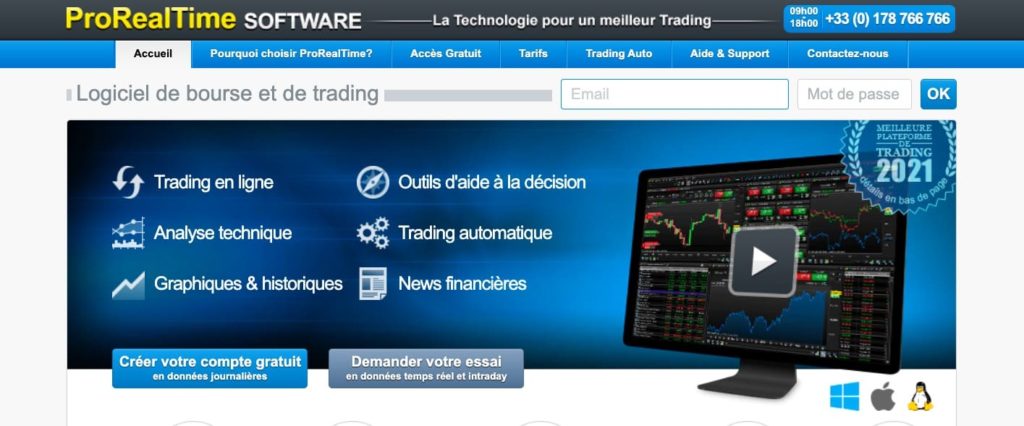 Avis ProRealTime fonctionnalités