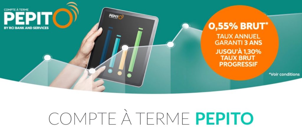 Compte à terme Pepito RCI Bank & Service