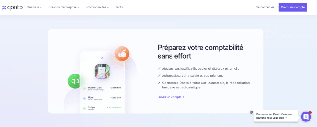 Qonto application mobile avantages