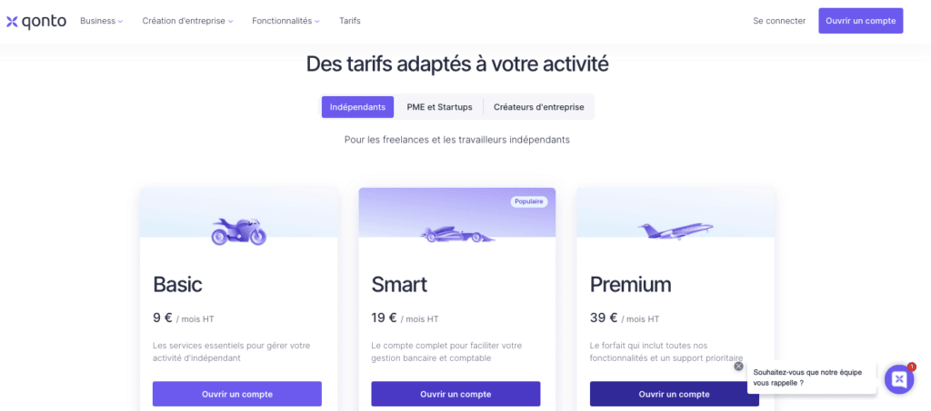Quel compte pro choisir pour les indépendants ?