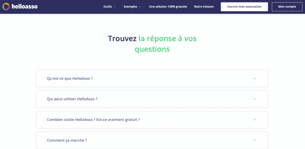 Helloasso avis service client