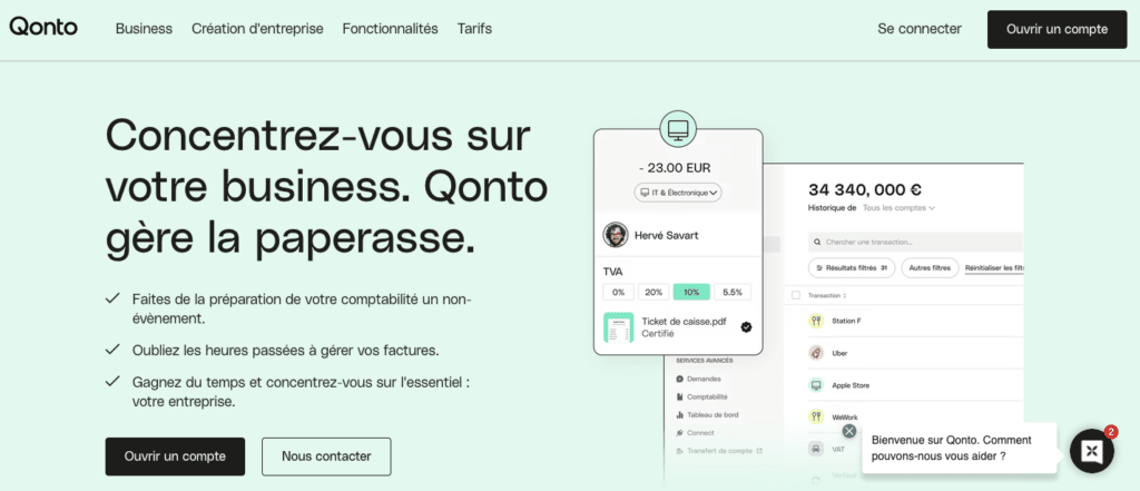 Qonto avis gestion trésorerie