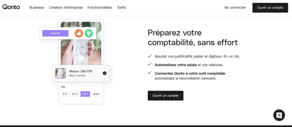 Qonto avis comptabilité