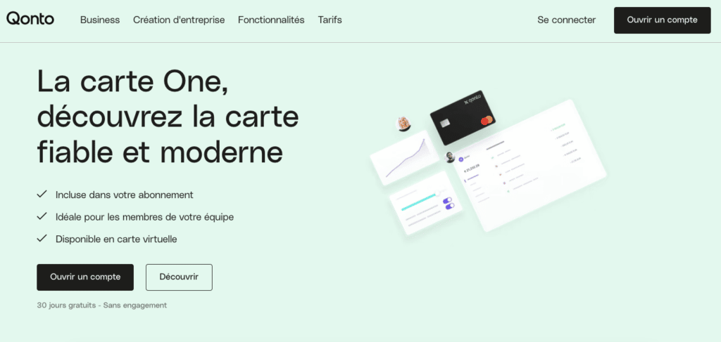 Qonto avis Carte One