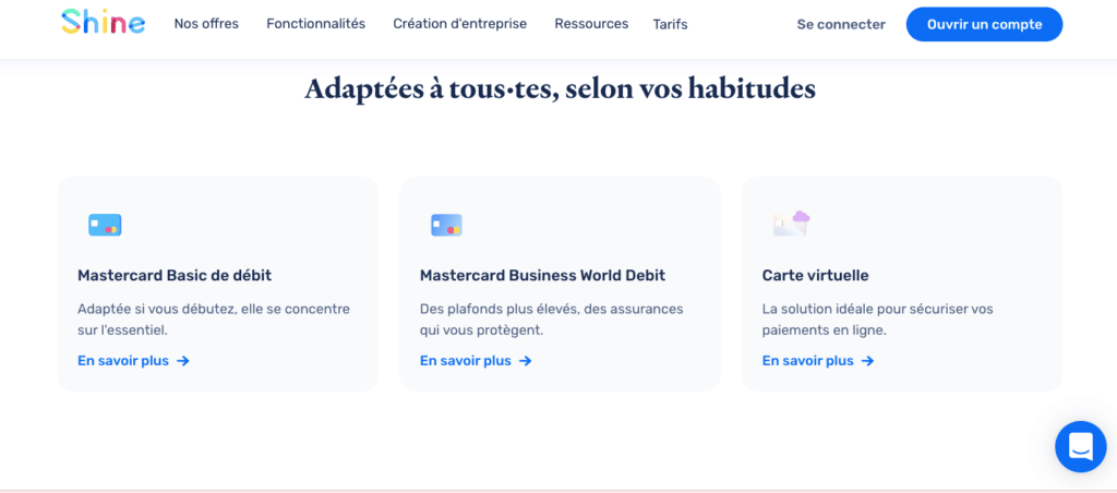 Carte bancaire pro pour collaborateurs