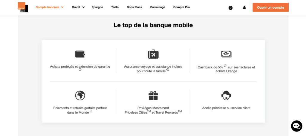 Carte bancaire Orange Bank premium avis tarifs