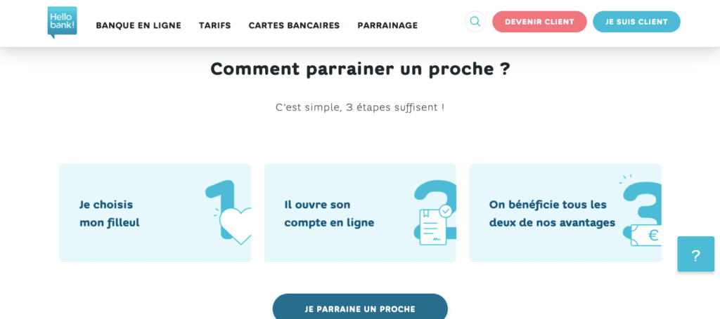 Code Hello bank! parrainage