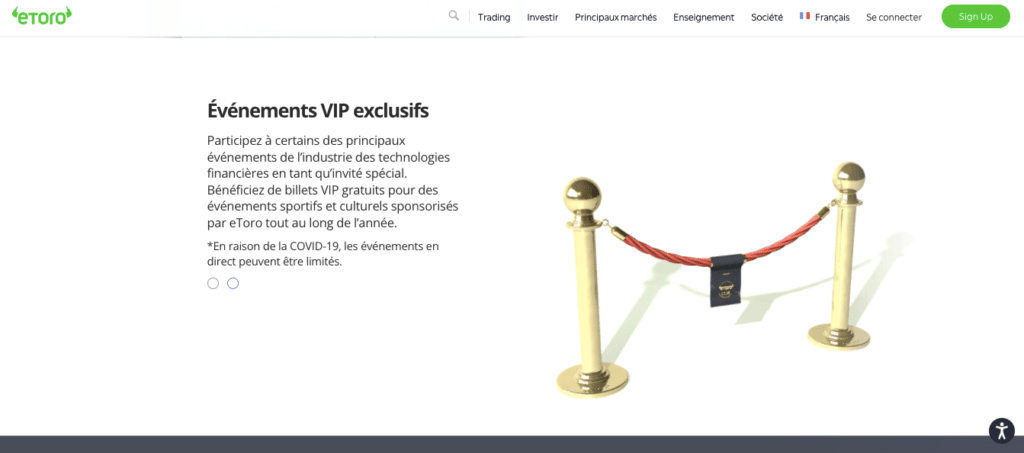 Platinum + etoro club avis