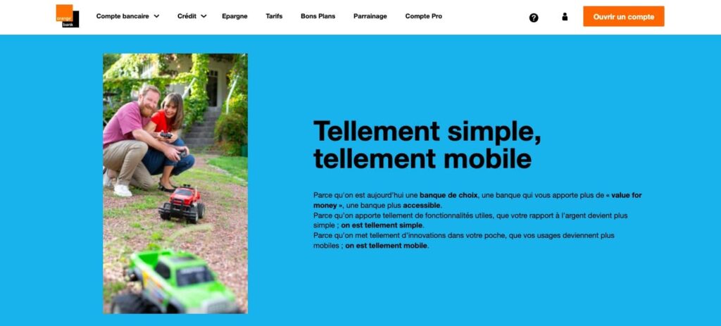 Ouverture compte Orange Bank tarifs
