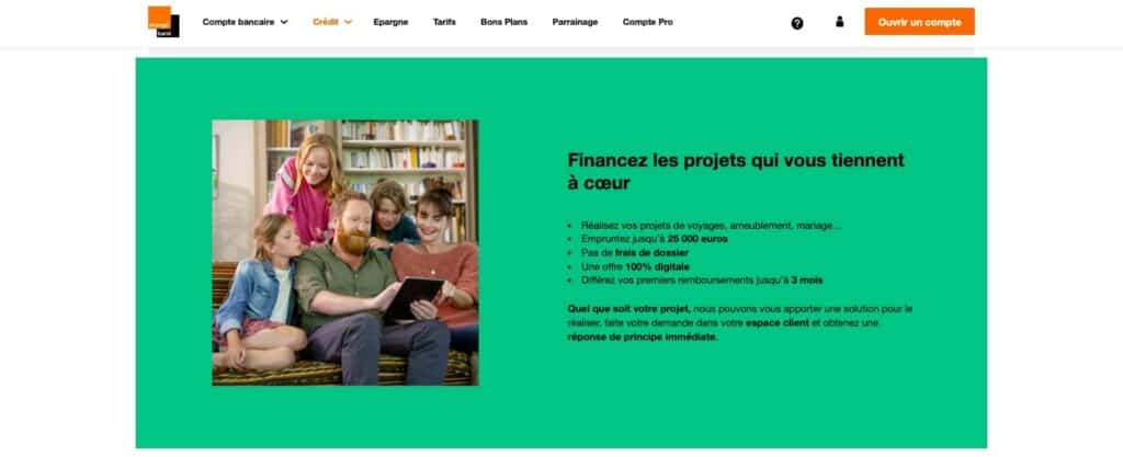 Prêt personnel Orange Bank avis