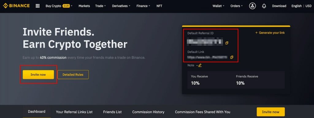 Programme parrainage Binance