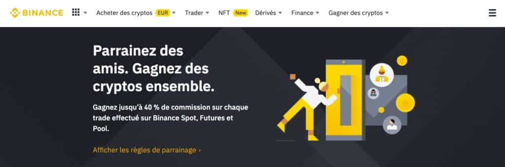 offre parrainage binance