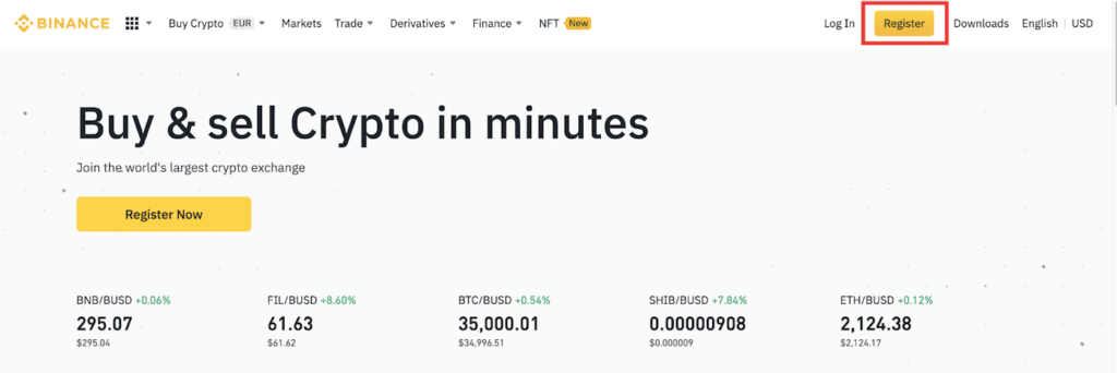 Binance parrainage inscription plateforme