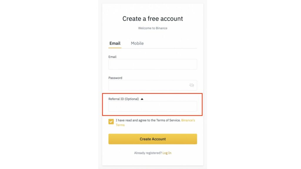Filleul parrainage binance