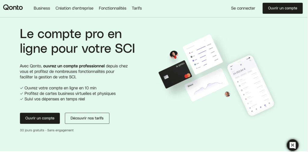 Obligation compte bancaire sci