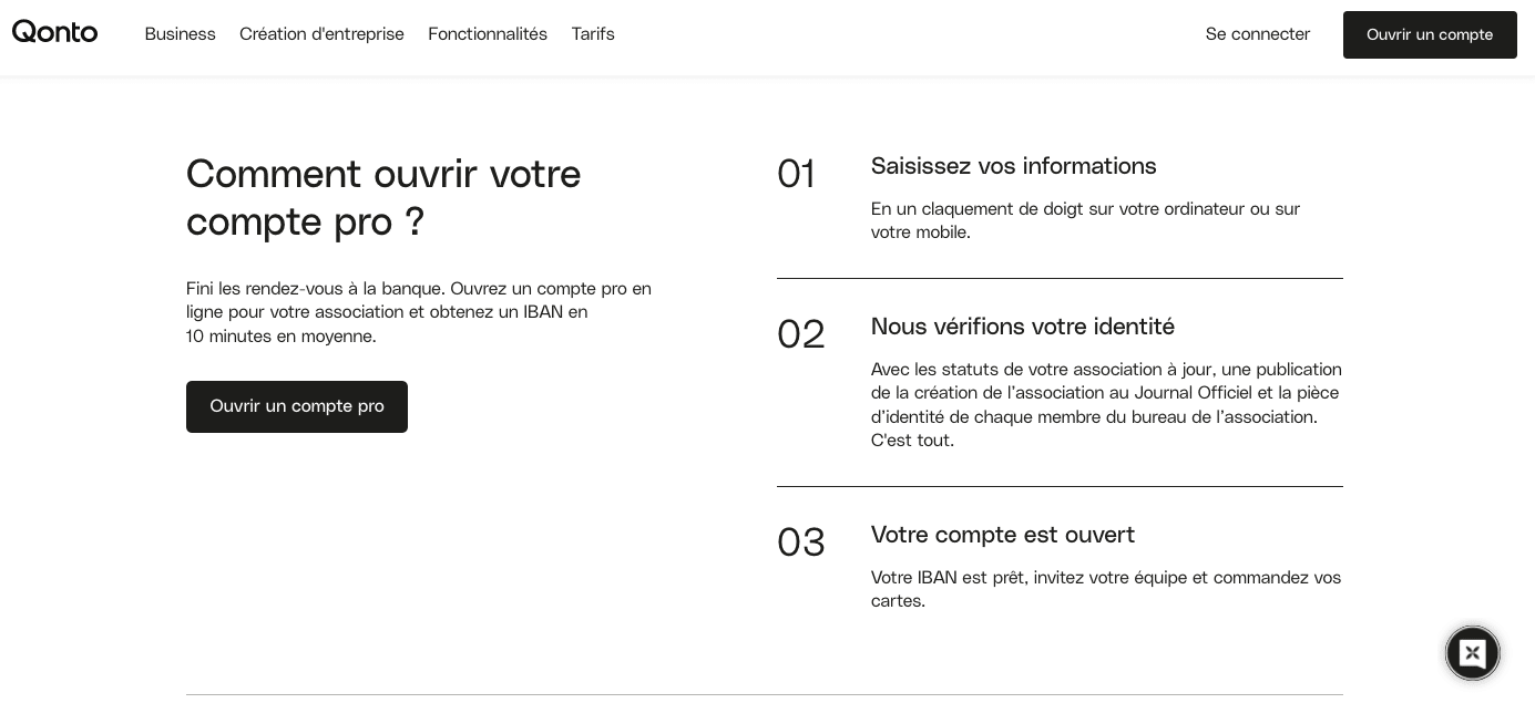 Comment ouvrir un compte Qonto pour particulier