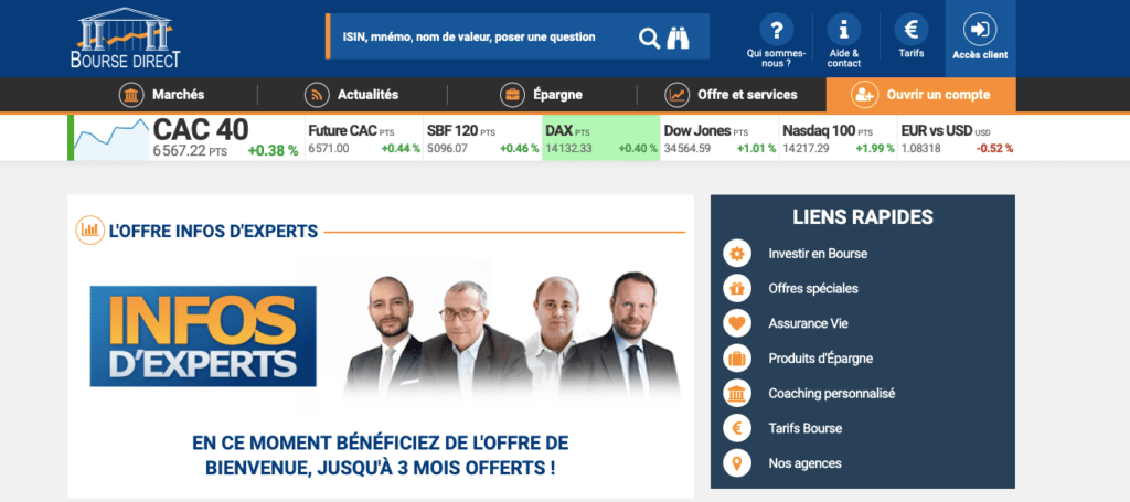 Code promo Bourse Directe