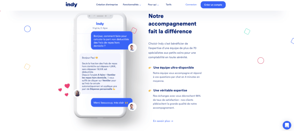 Indy avis service client