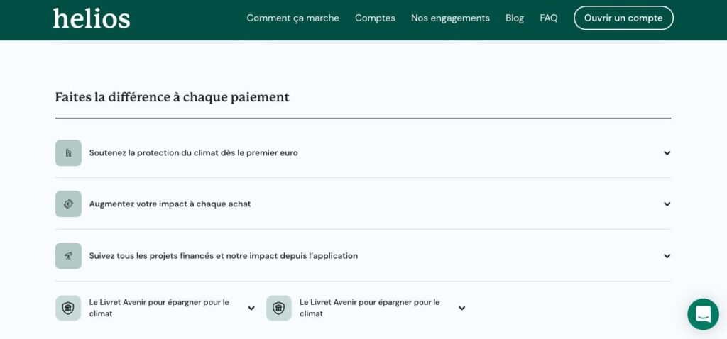 Helios avis compte courant