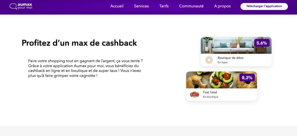 Code promo cashback aumax