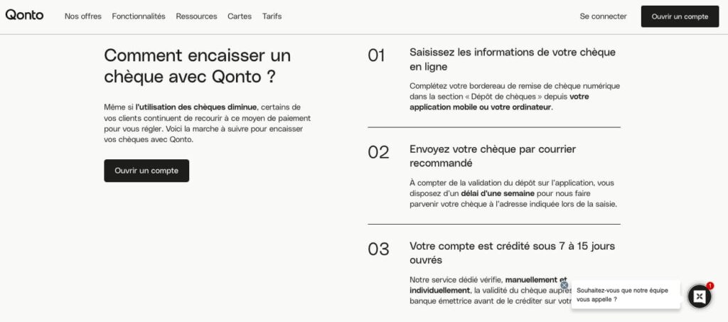 Délai encaissement chèque compte pro en ligne