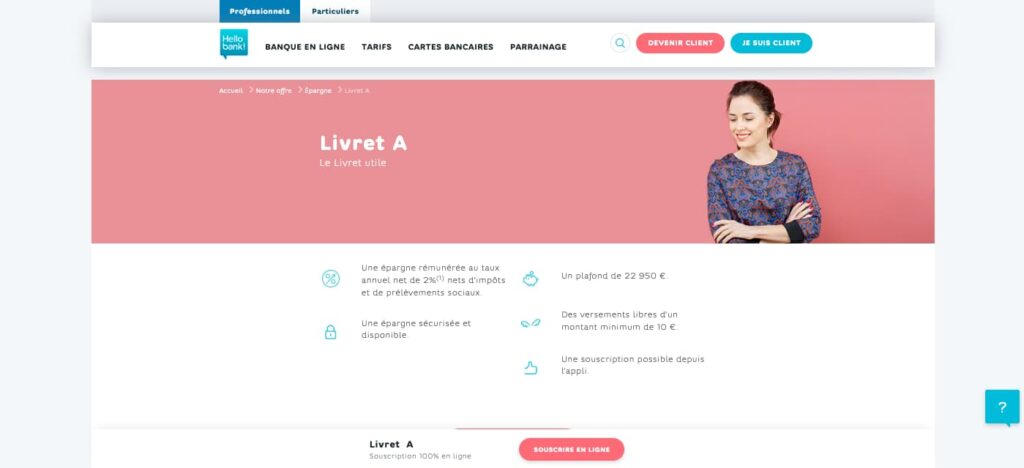Hello bank! Livret A