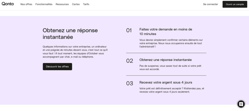Délai crédit pro compte pro